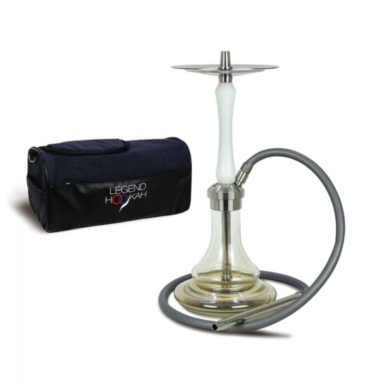 LEGEND HOOKAH LH014 ÇELİK BEYAZ ÇANTALI